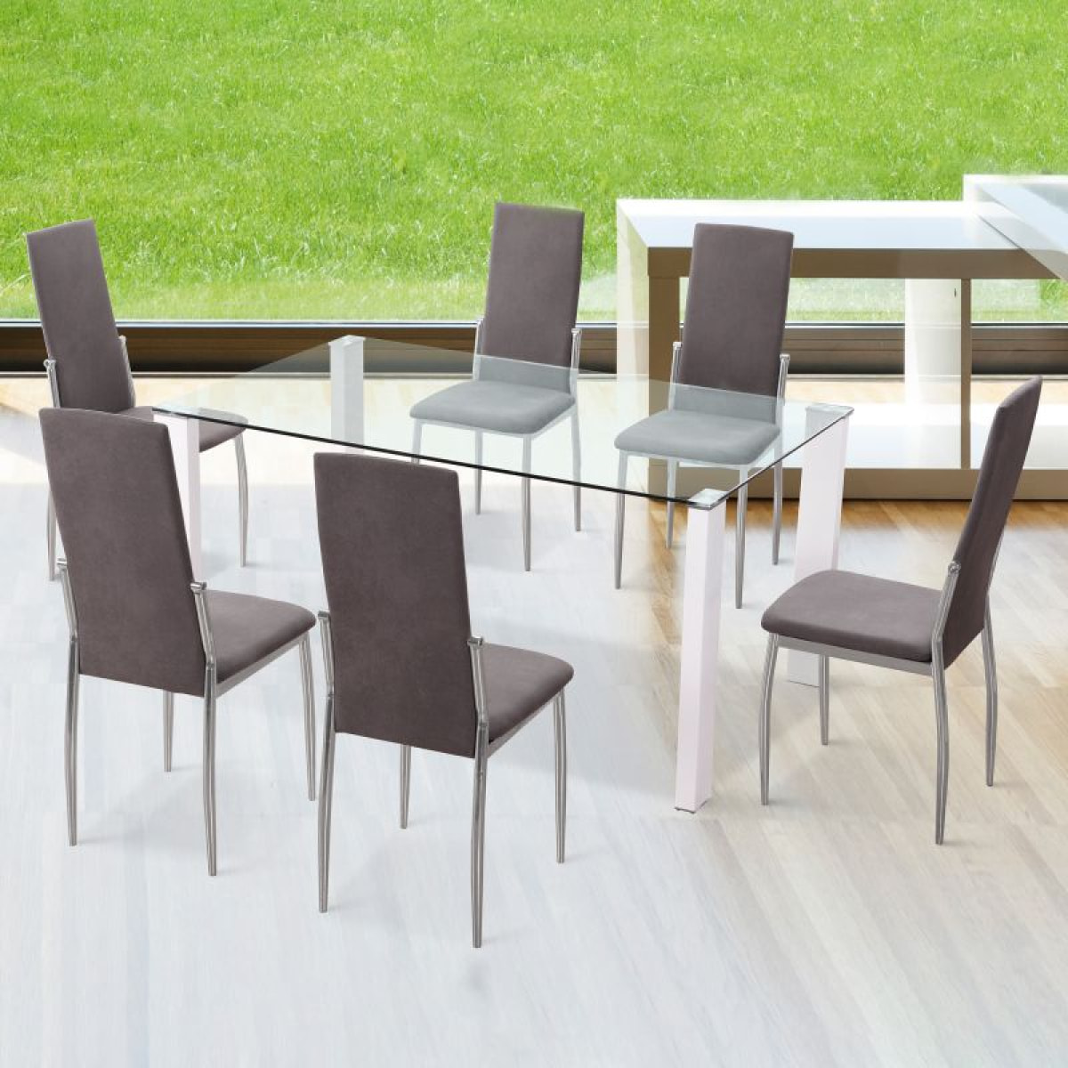 Pack 6 sillas de comedor Sakura Gris Marengo Sakura