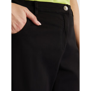 Fiorella Rubino - Pantalón Moon Fit de algodón - Negro