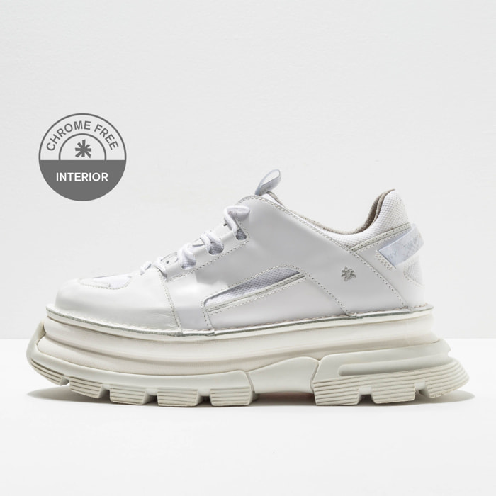 Zapatos 1640 MULTI LEATHER WHITE/ ART CORE 2 color White