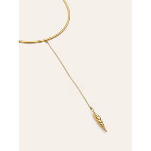 Collana Ítaca Acciao Placcato Oro
