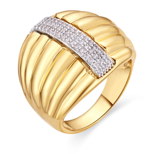 Anillo Jendu acabado oro amarillo 18k