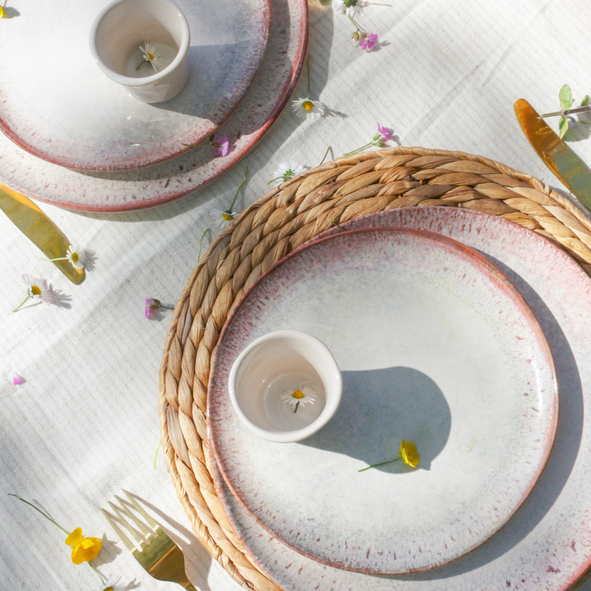 Lot de 6 assiettes à dessert, Agate