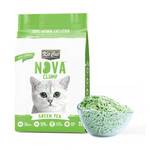 Pack 2x Kit Cat Arena Eco Nova Pack Ahorro - Green Tea 7 L Arena para gatos