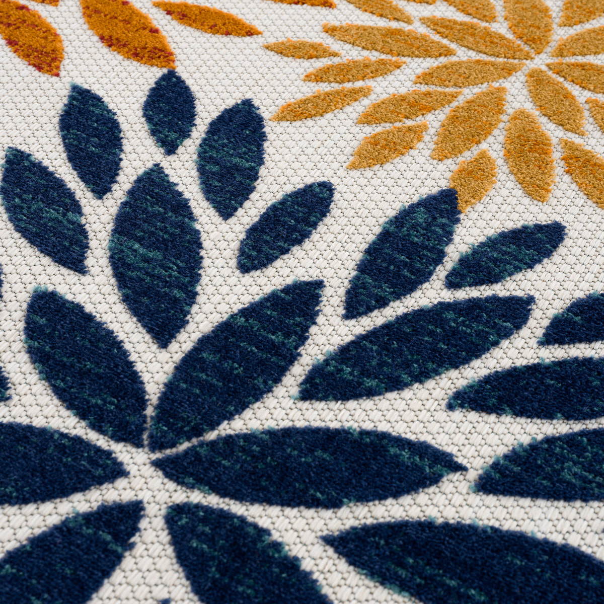 Cabana - Tapis d'extérieur multicolore avec motif à relief