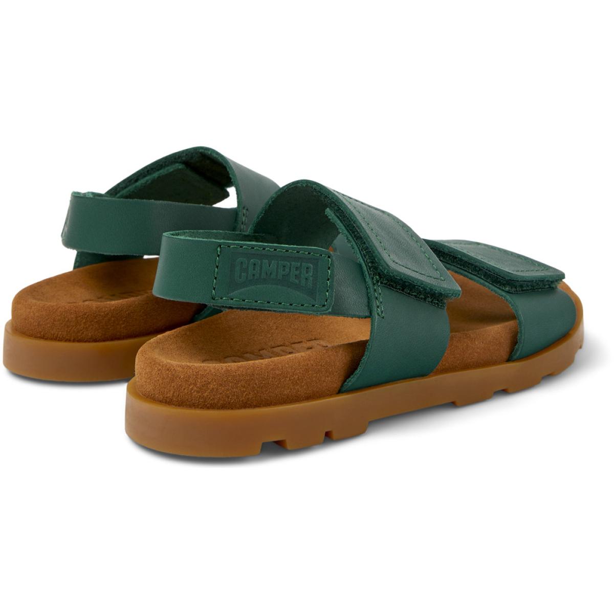 CAMPER Brutus - Sandalias Verde Infantil Unisex