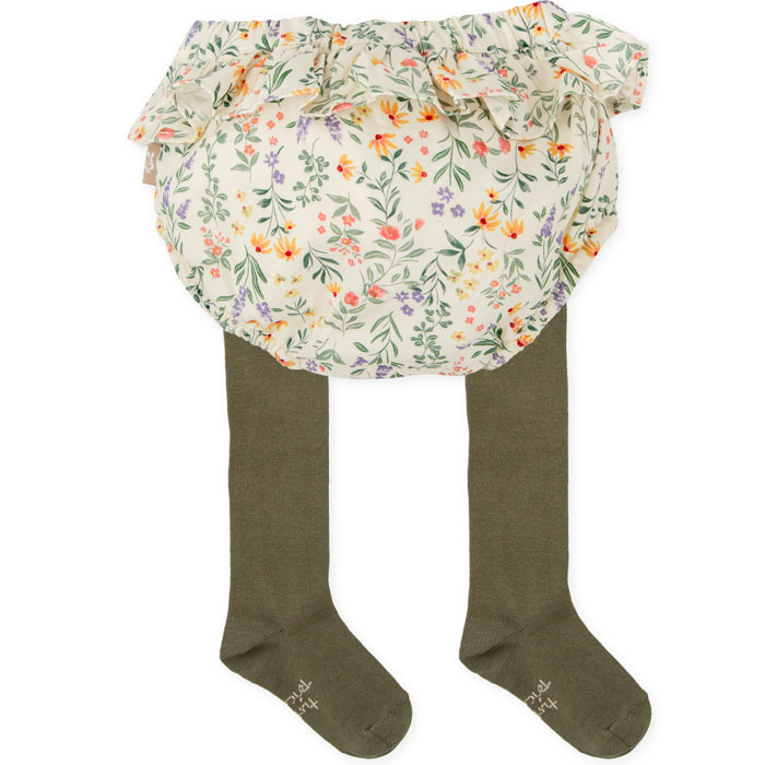 PANTALON BOMBACHO Y LEOTARDOS MOSTAZA - Mostaza