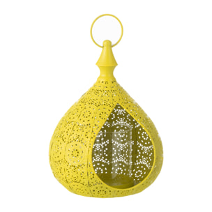 J-Line Photophore Drop Metal/Verre Jaune Small