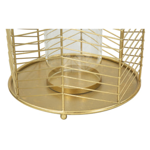 PORTACANDELE GLAM RING COPPIA CHARME 1921 DORATO