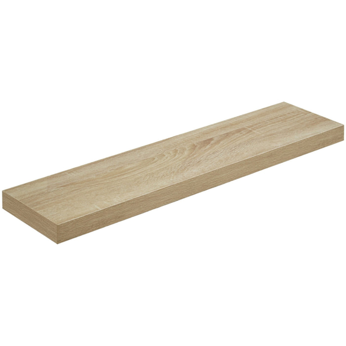 Mensola a scomparsa 80 cm effetto Rovere Sonoma