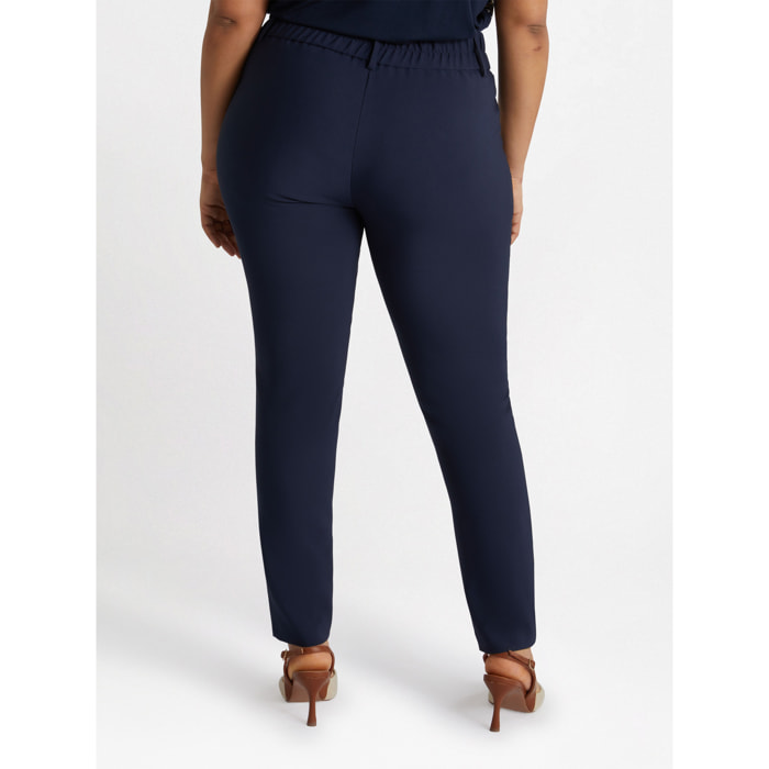 Fiorella Rubino - Pantaloni skinny con zip - Blu