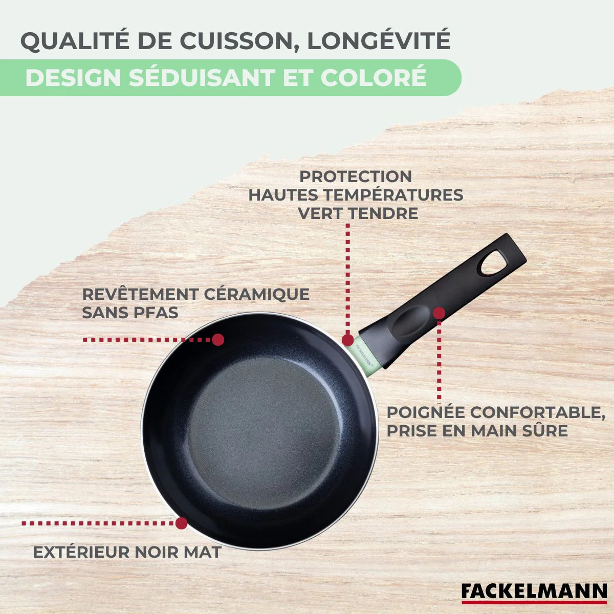 Ensemble de 2 woks de 20 et 28 cm Fackelmann Brandao