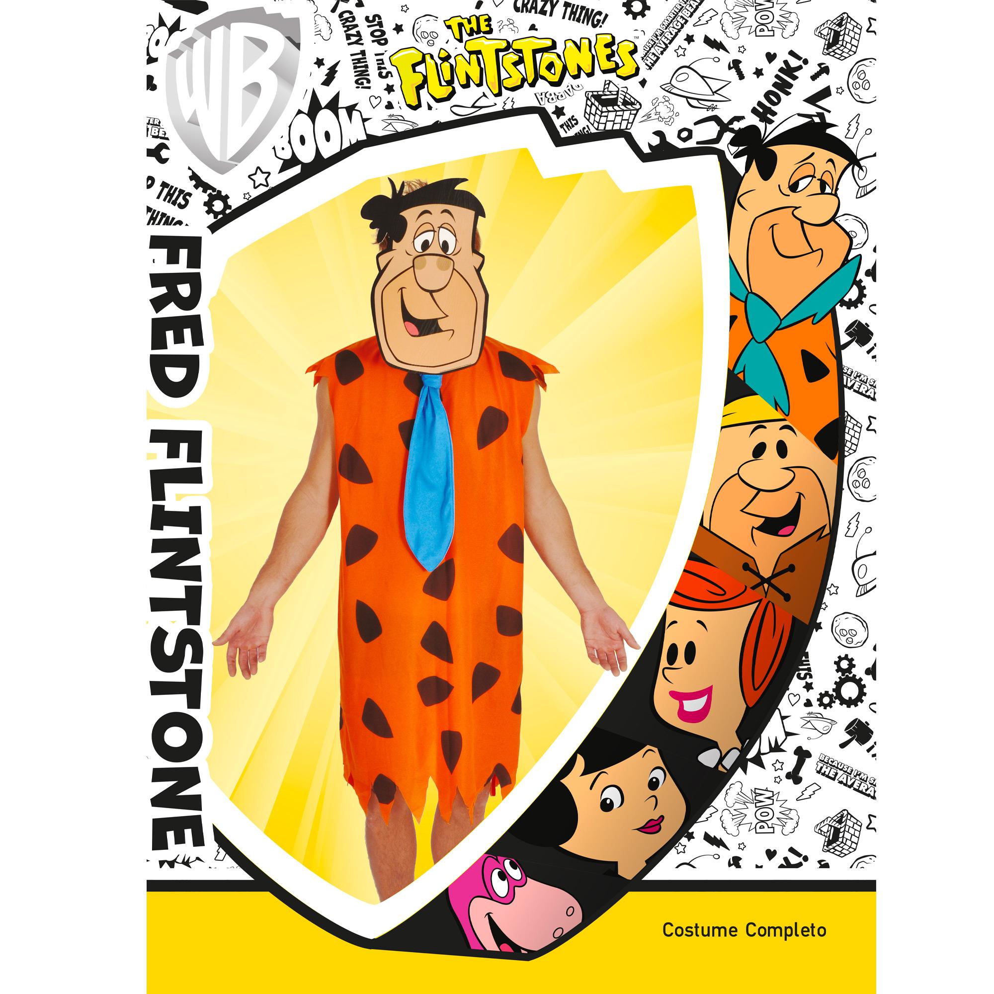 Costume Fred Flintstones Antenati Prodotto Originale Adulto