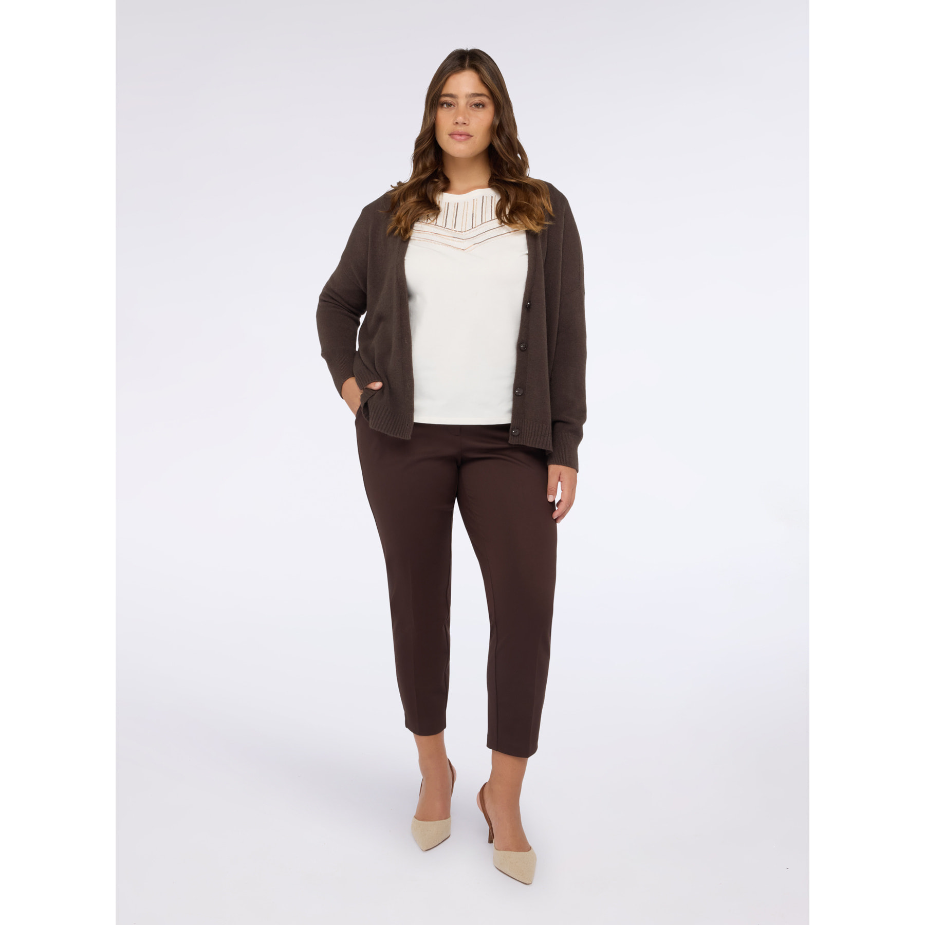 Fiorella Rubino - Camiseta de algodón con lentejuelas - Blanco