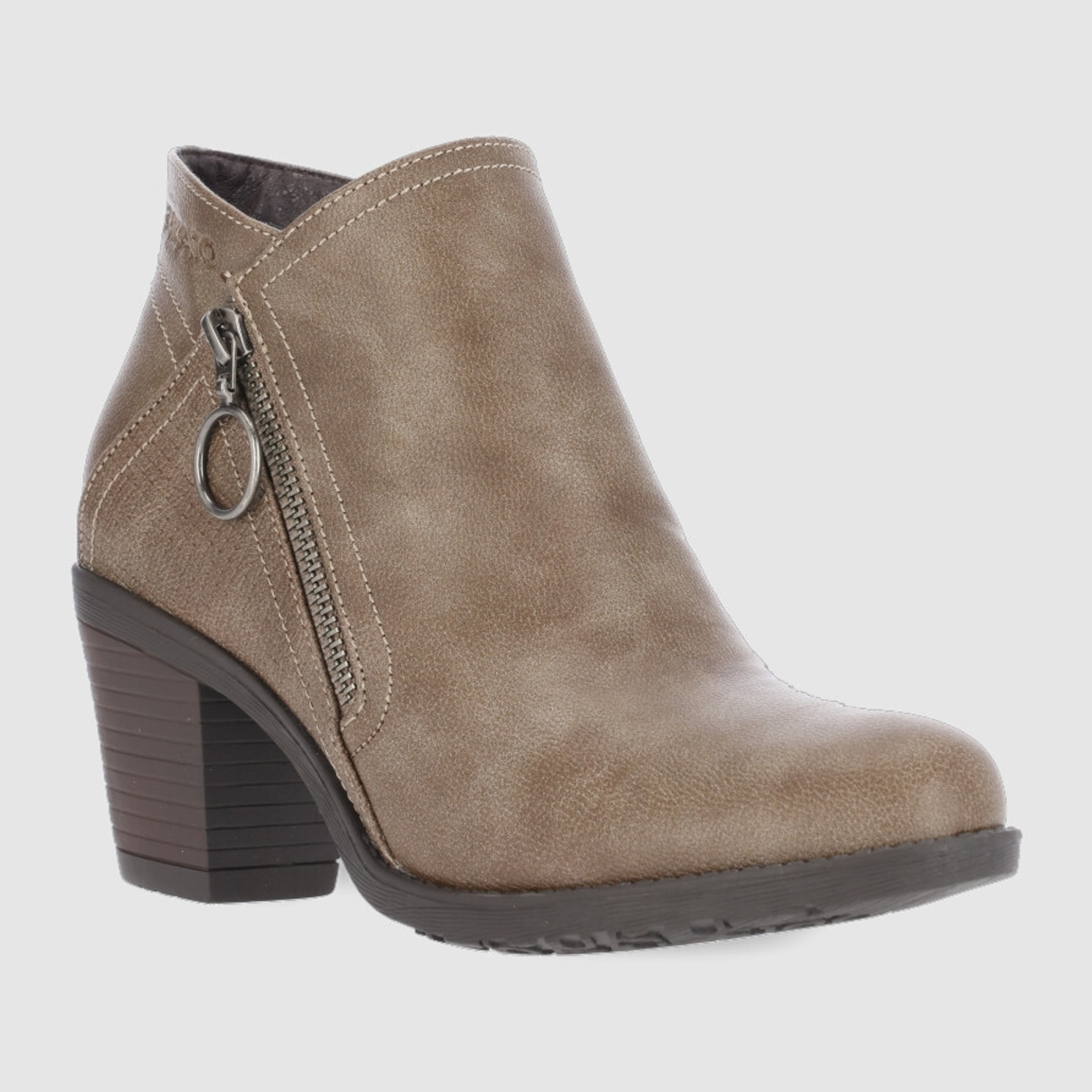 Botines - Taupe - Tacón: 7 cm