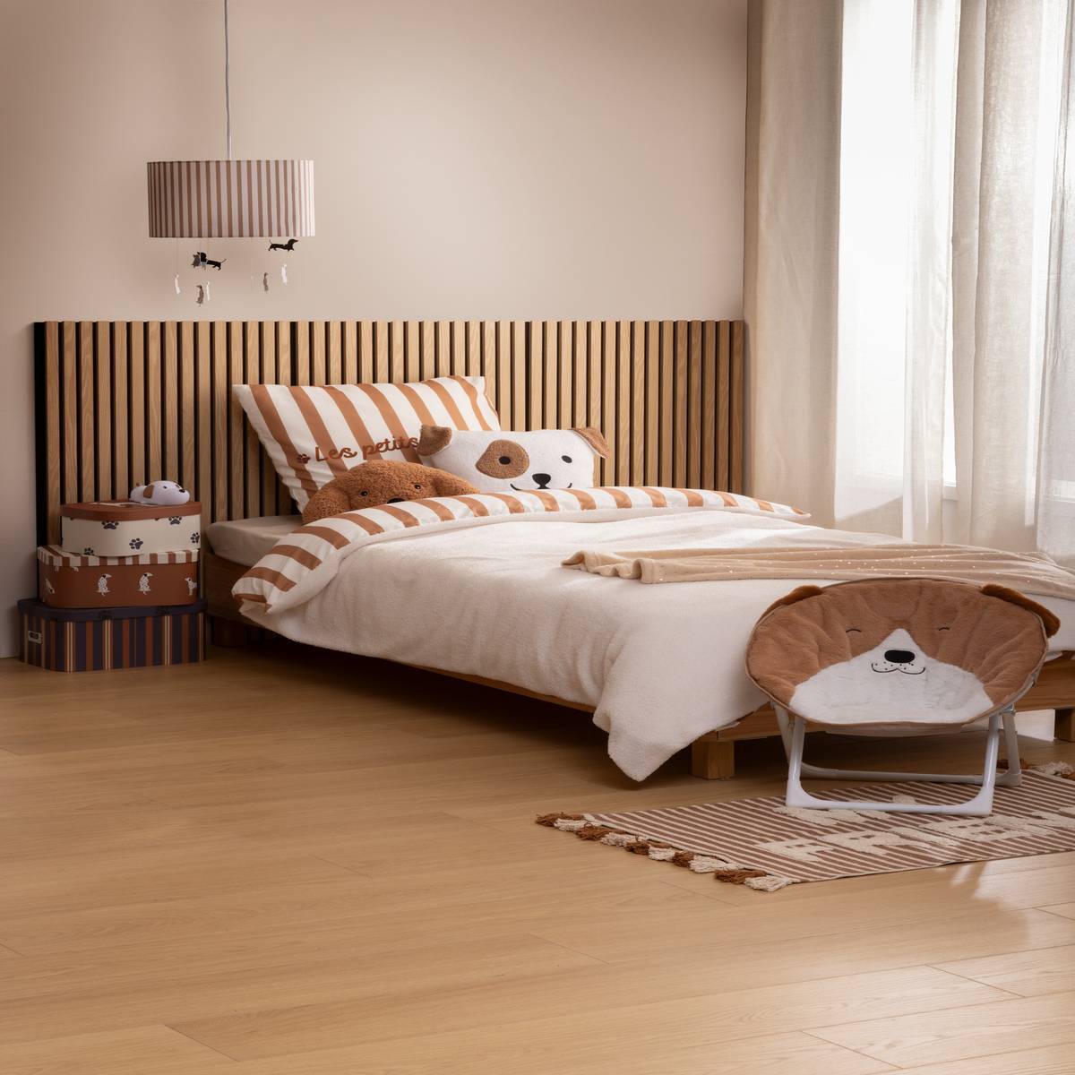 Parure de lit bouclette Scott 140x200cm multicolore