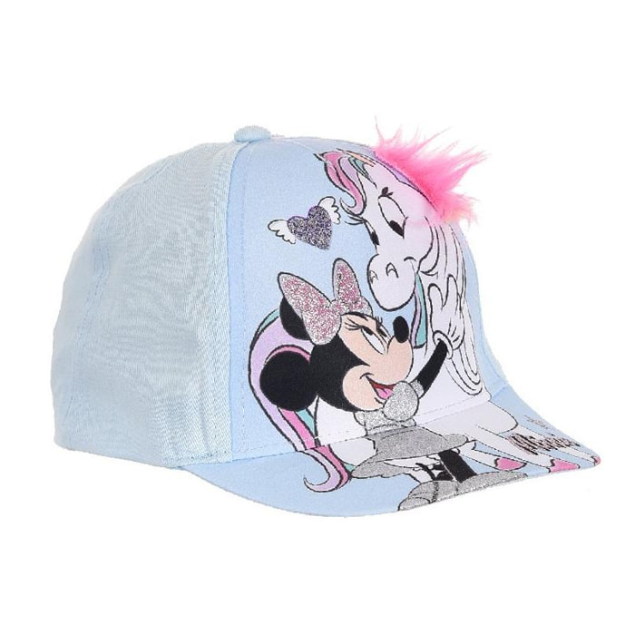 Cappellino Baby Minnie Unicorno Azzurro Lei Disney Azzurro