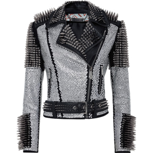 PHILIPP PLEIN Biker de cuero