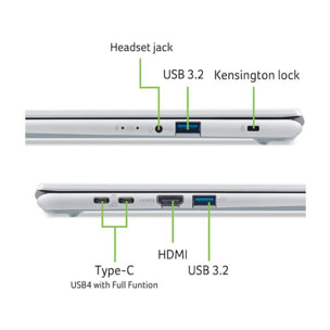 Ordinateur portable ACER Aspire AG14-72P-7542