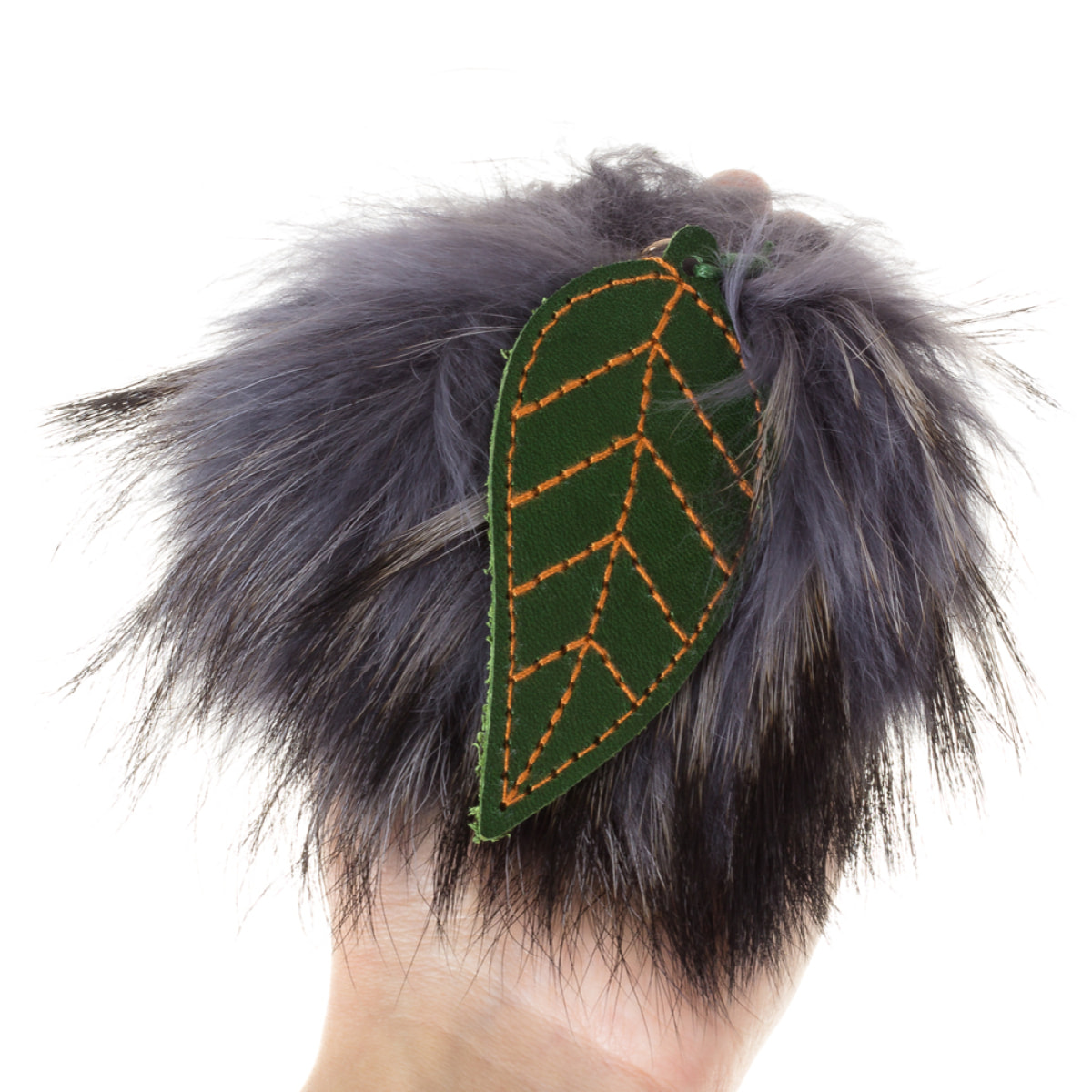 Stromboli Portachiavi Donna.Pelle autentica Pelle di Coniglio Rex