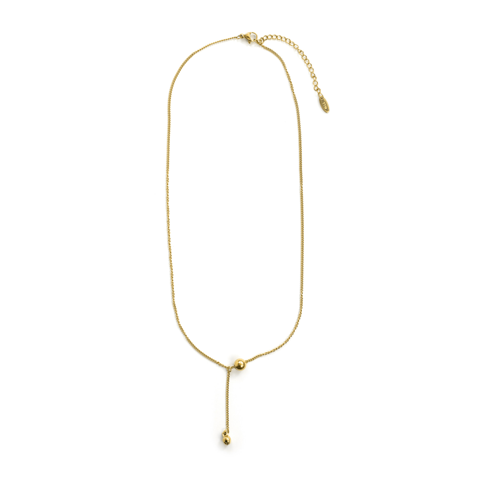 Collar acabado en oro amarillo de 18k