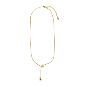 Collar acabado en oro amarillo de 18k