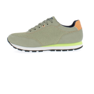 Armata di Mare Scarpe Uomo Sneakers Casual Stringate con Soletta Rimovibile in Memory Foam AMU P22N101 Khaki