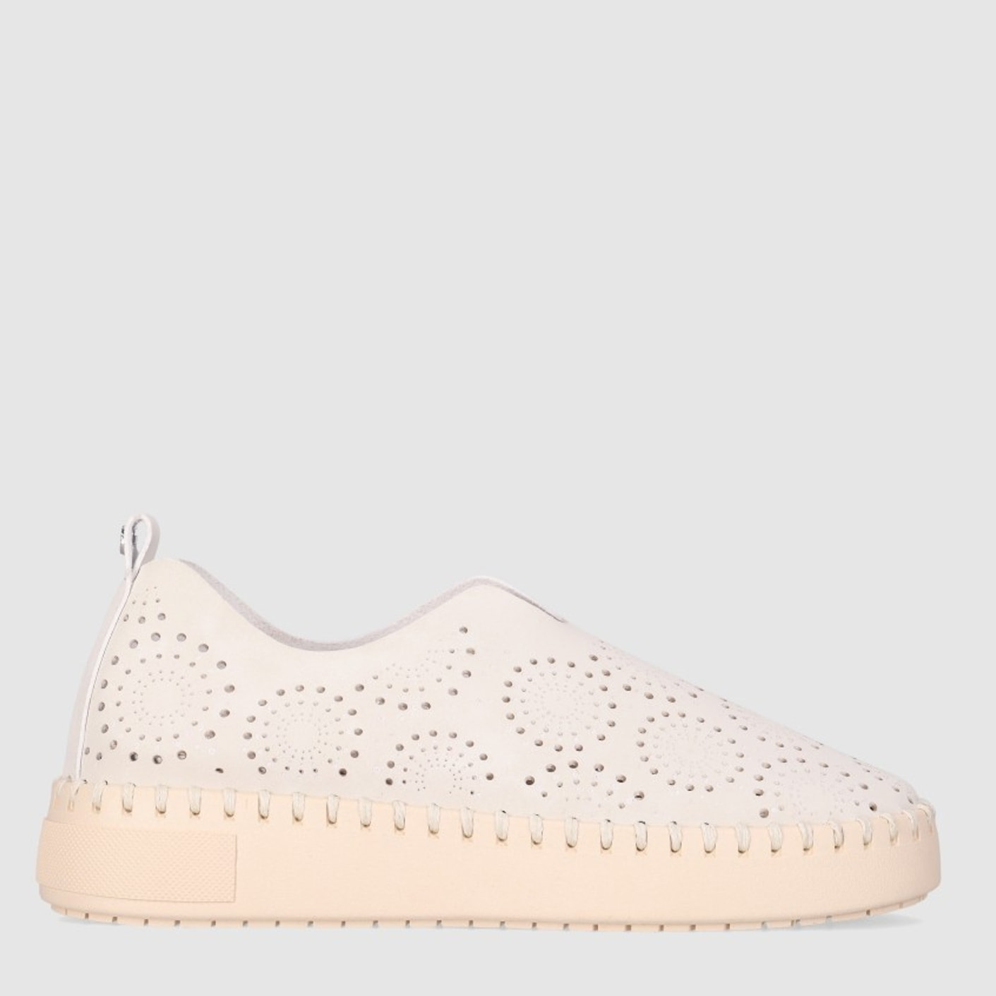 Zapatos de Tejido - Beig - Tacón: Bajo