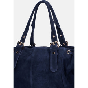 Borsa a mano da donna Made in Italy - Modello Celeste Plus - 100% pelle - 20.0 x 28.5 x 41.0 cm