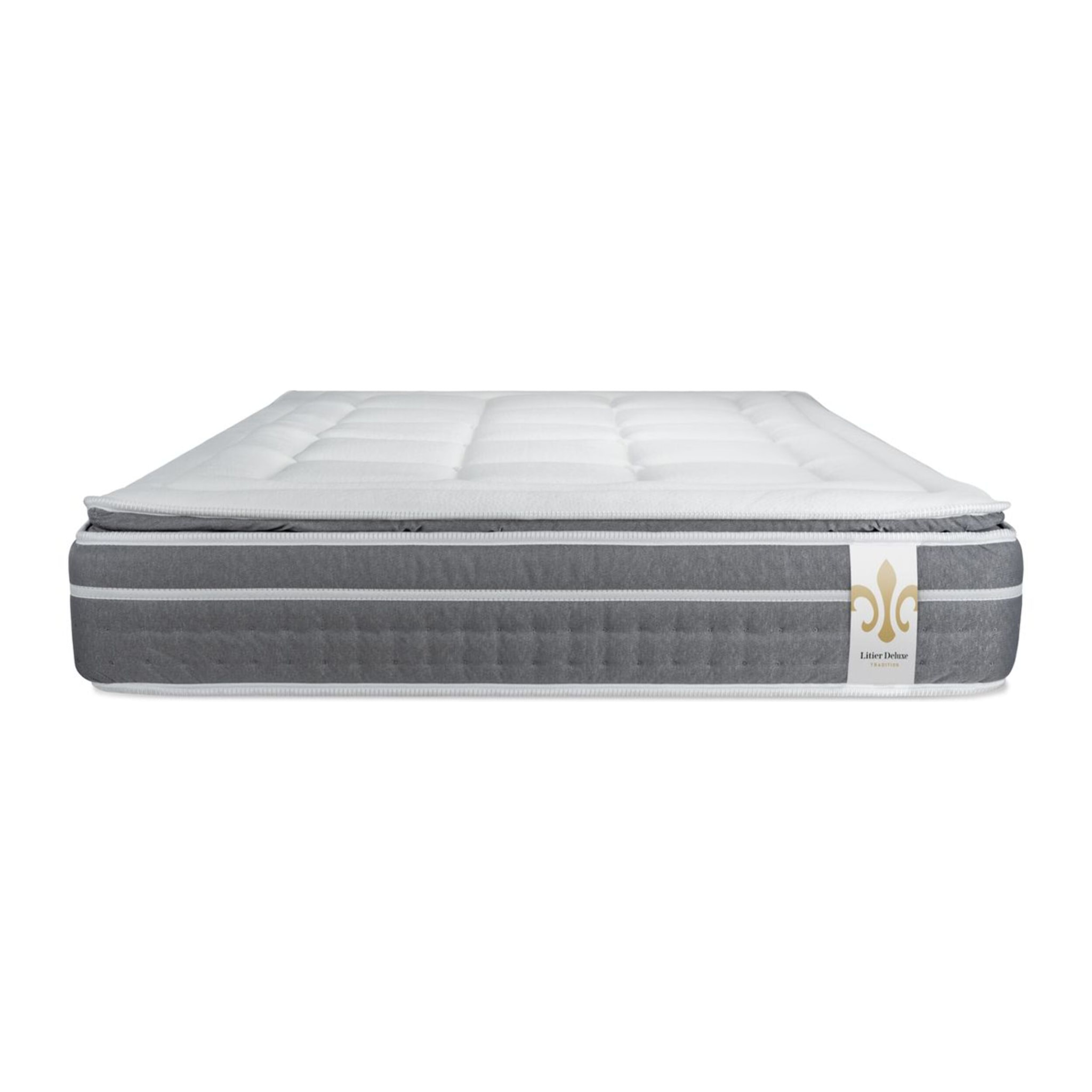 Ensemble Matelas Sommier 180x200 cm - 2 Sommiers Blanc - Trente PLUS