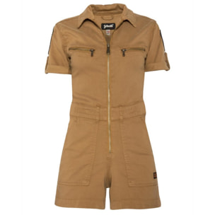 TRSWIFTW SHORT JUMPSUIT WITH MILITARY BADGES IN TENCEL 63% COTTON 18% TENCEL 15% POLYESTER 4% ELASTANE Cachi