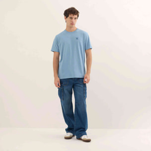 Camiseta Básica Algodón Orgánico Azul Claro ESSENTIALS T-SHIRT LIGHT BLUE