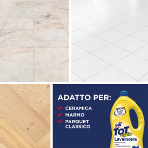 3x Smac Tot Giallo Lavaincera Detergente Pavimenti Pregiati - 3 Flaconi da 1 Litro