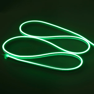 Forlight Tira LED Flexi Slim 24W Verde IP65 ON-OFF para Interior para Cocina, Dormitorio, Pasillo, Oficina