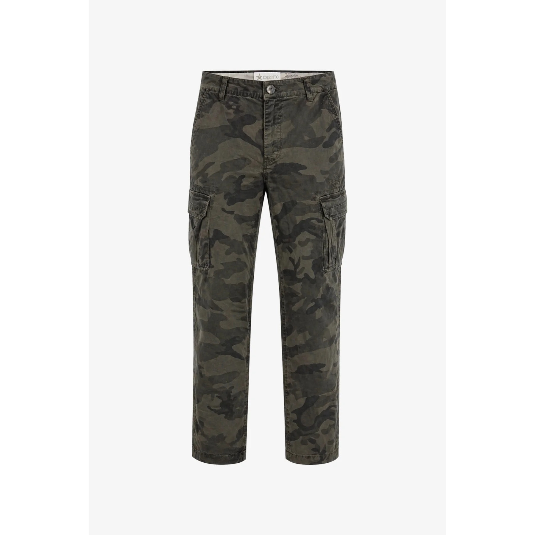 Pantaloni Esercito cargo camouflage verdi uomo