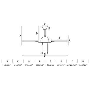 CUBA L Ventilatore marrone