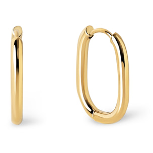 Orecchino Bossa in Acciaio Placcato Oro