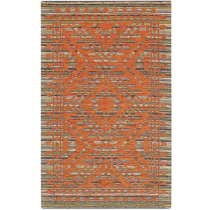 Tappeto Arredo Motivo Tribale Arancio