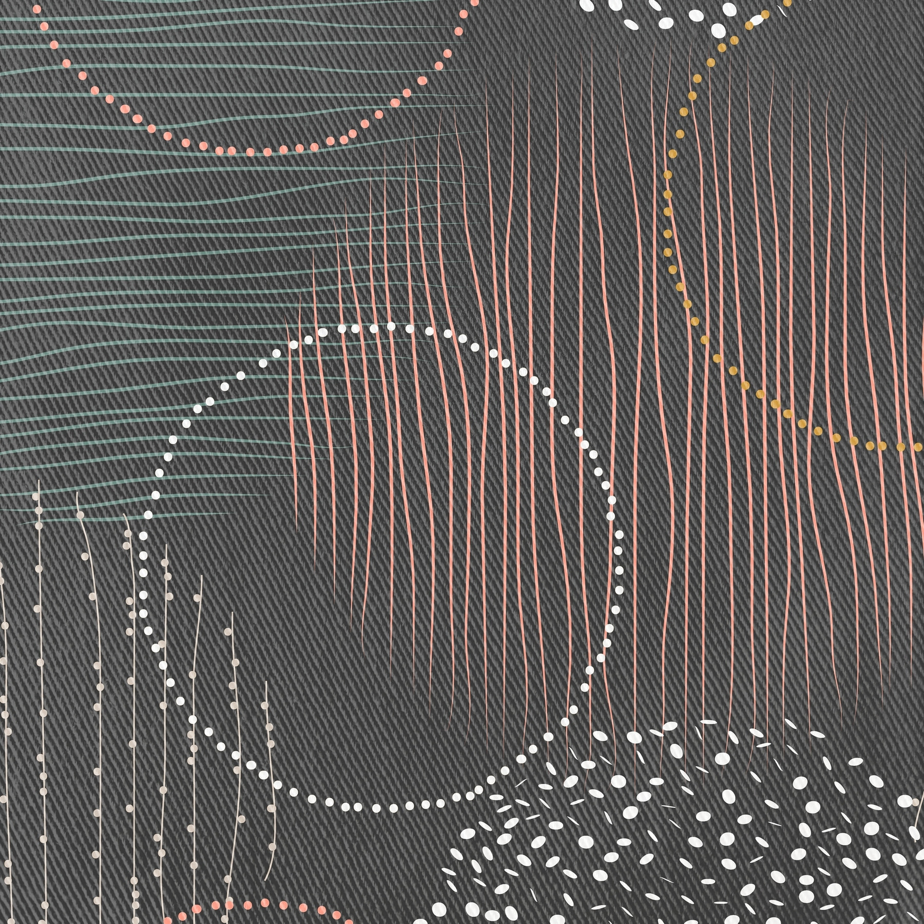 Mantel estampado antimanchas NAROA ANTRACITA