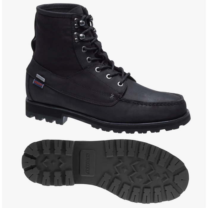 Sebago - Stivali Uomo Nero - VERSHIRE BOOT OIL LEA-CNVS WP
