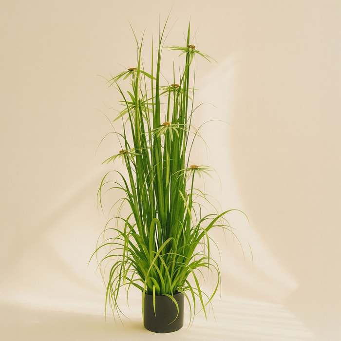 Plante graminée avec fleurs artificielle h150cm AQUAPLANTER