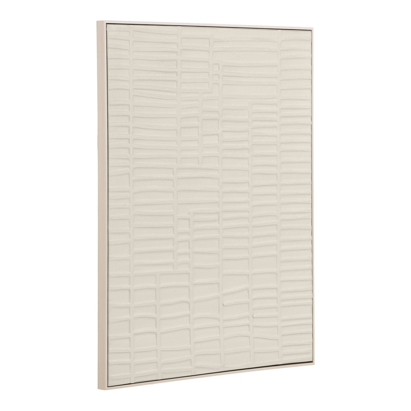 Pannello murale Ena a rilievo in beige — 60x80 cm