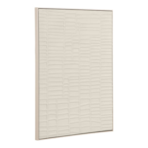 Pannello murale Ena a rilievo in beige — 60x80 cm
