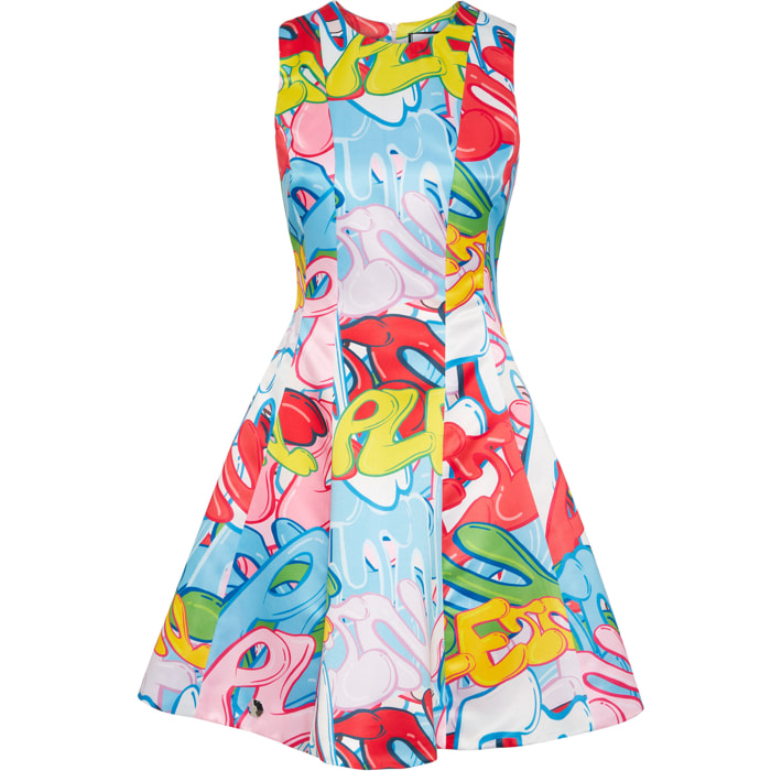 PHILIPP PLEIN Vestido corto BOMBING GRAFFITI