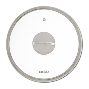 Casseruola 24 cm con Coperchio Excelsa – Forn-Ok, Alluminio Grigio