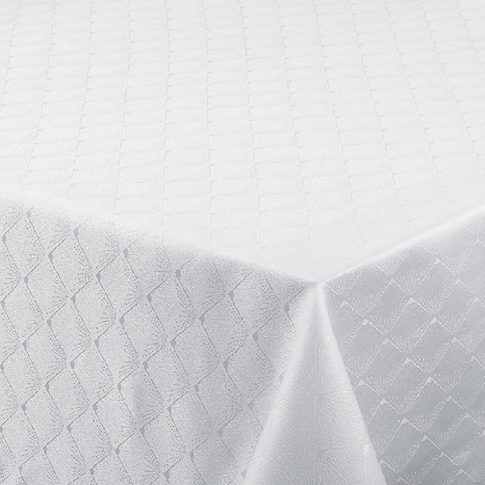 Nappe rectangulaire extérieure esprit bord de mer - Blanc