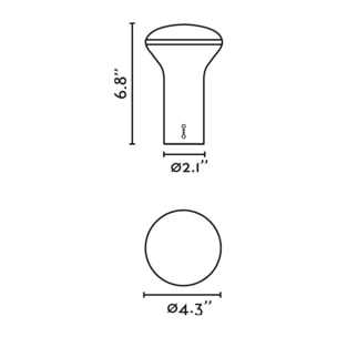 BUDDY Lampe portable grise 3W