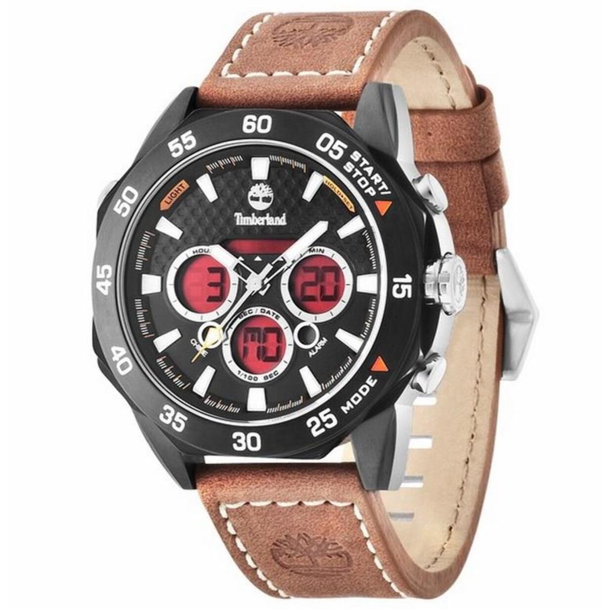 Reloj Timberland 14115JSB-02 Hombre Analogico/digital Cuarzo con Correa de Piel