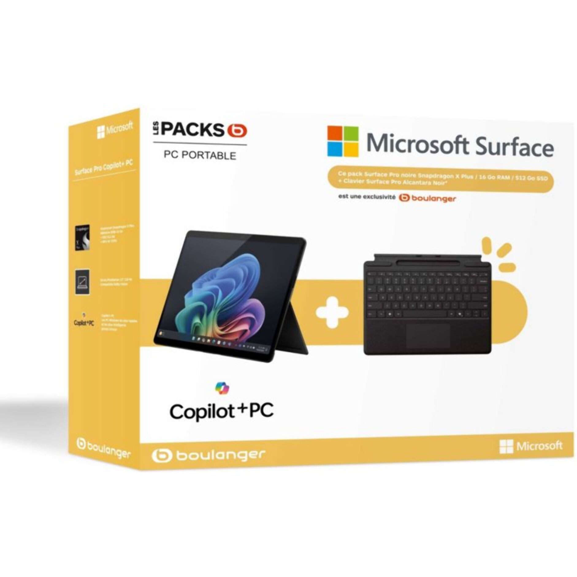 PC Hybride MICROSOFT Pack Surface Pro 13'XPlus/16/512+Clavier