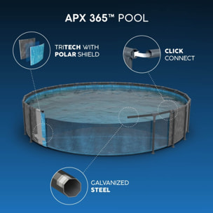 Bestway Piscine hors sol ronde APX 365 Solo Pool 549 x 132 cm Bestway