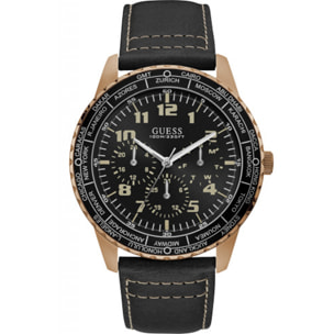 Reloj Guess W1170G2 Hombre Analogico Cuarzo con Correa de Cuero